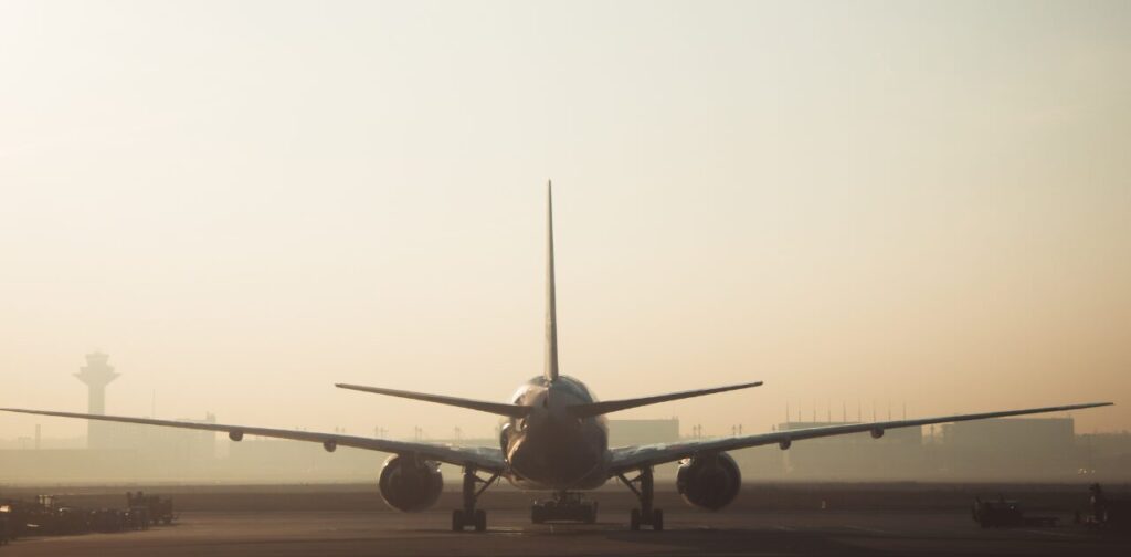 韓国旅行飛行機