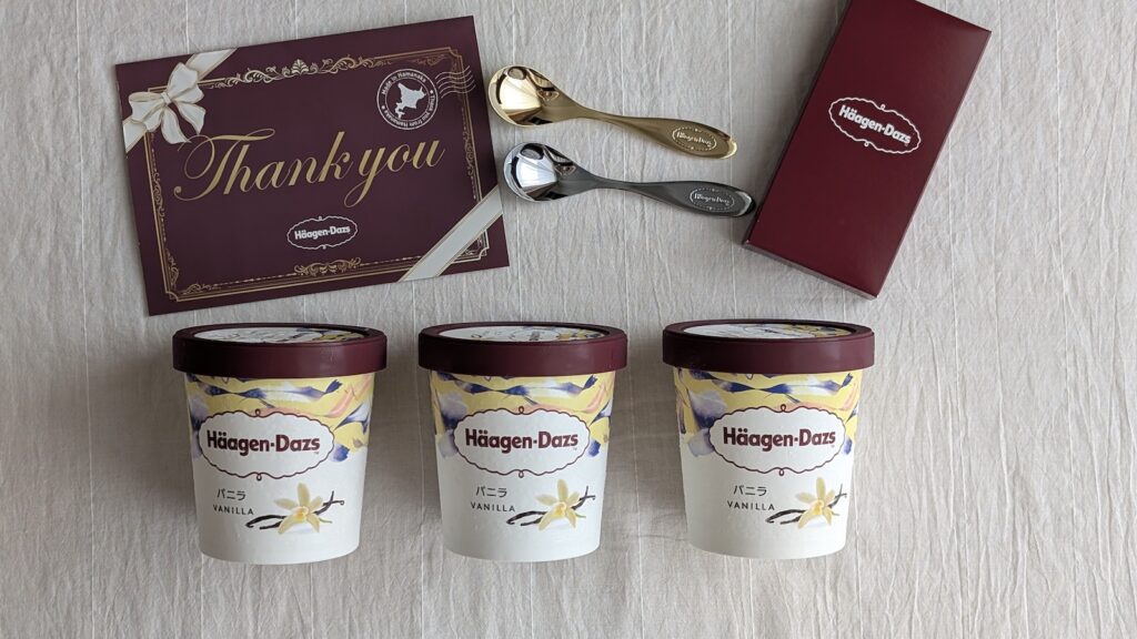 ふるさと納税で頼んだハーゲンダッツセット内容